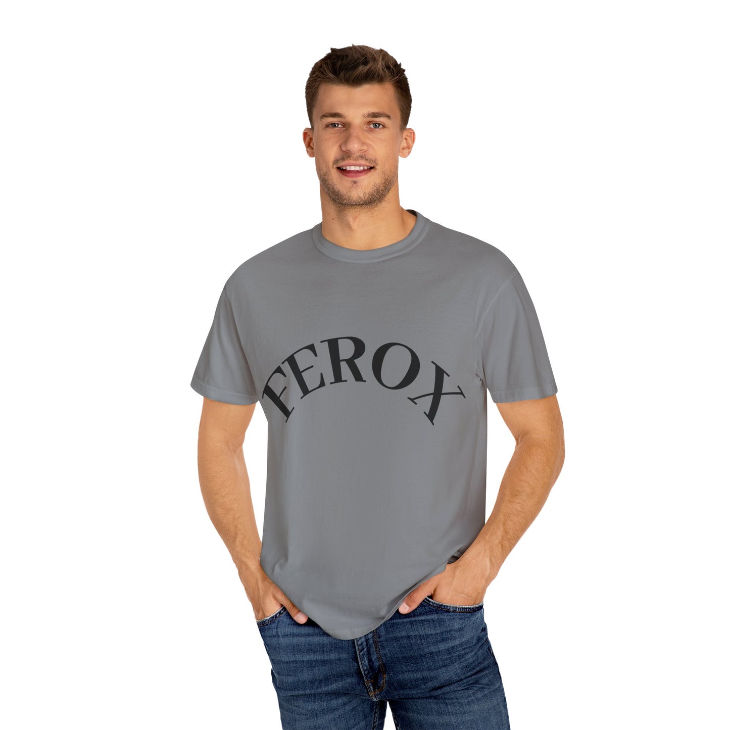 Stylish Unisex Garment-Dyed T-Shirt - Perfect for Casual Outings, Gifts, and Everyday Wear, FEROX Design