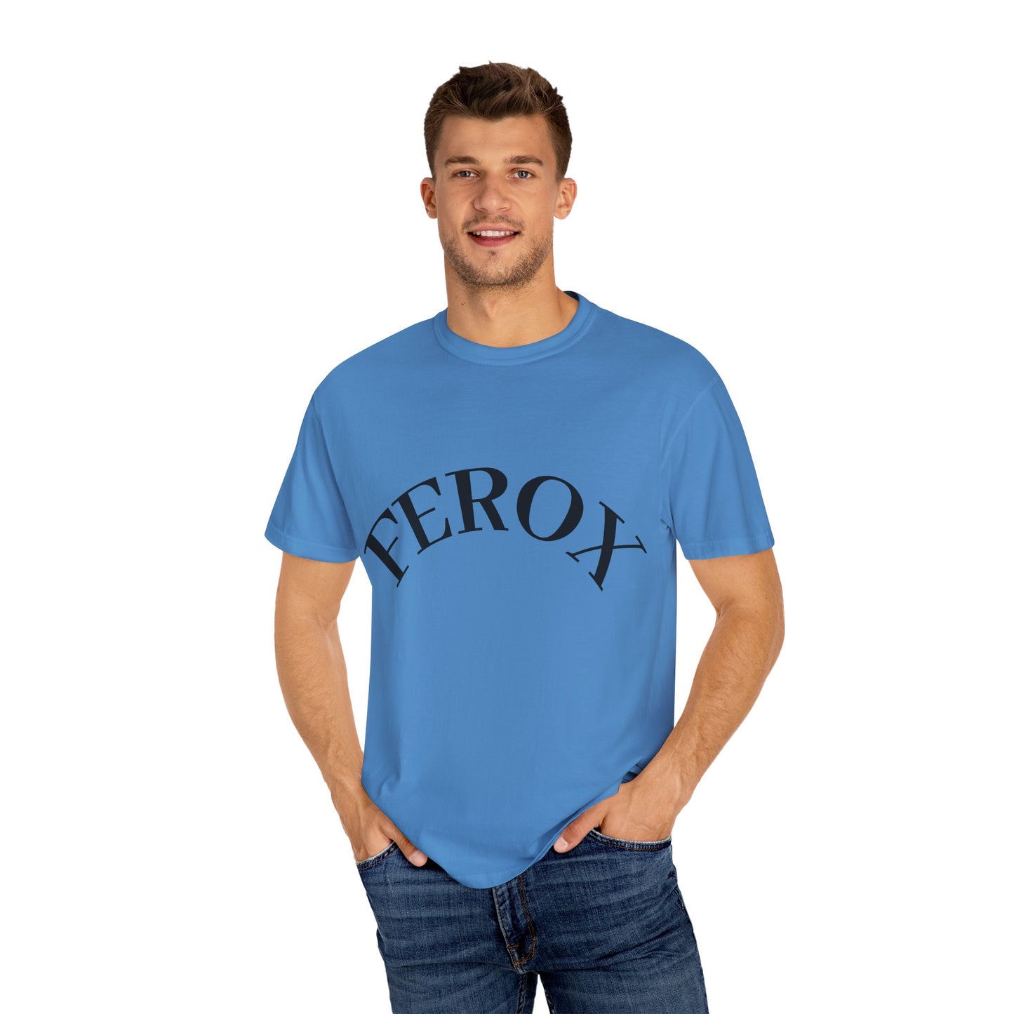 Stylish Unisex Garment-Dyed T-Shirt - Perfect for Casual Outings, Gifts, and Everyday Wear, FEROX Design